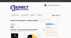 Desktop Screenshot of kinectfordevelopers.com